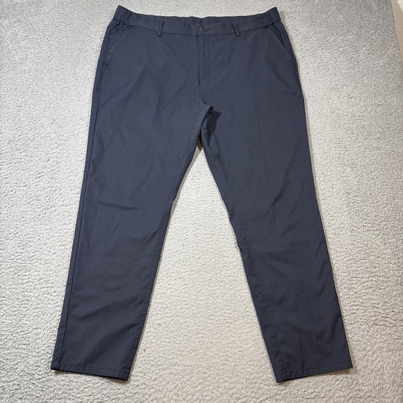 Jack Archer Pants Mens 38x30 Deep Blue Gray Tapered 5 Pocket Travel Tech Pants - Picture 1 of 8